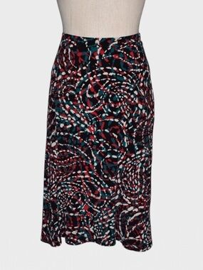 George Abstract Print‎ Stretch Skirt